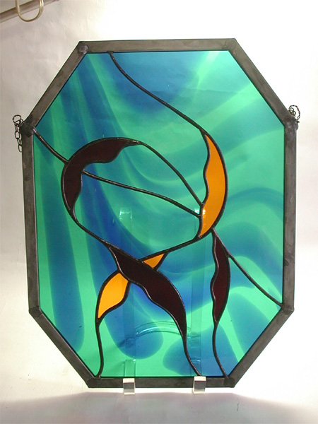 ステンドグラス・ビトロ Stained Glass Vitrail / No.31 深海パネル