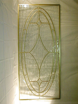 玄関ドア用ステンドグラス ゴールド　2002'
